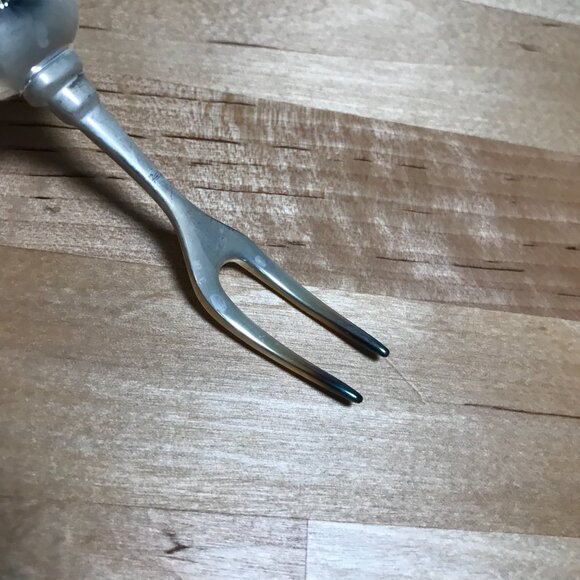 Vintage Wallace Silversmiths Silver Plated Holiday Christmas Snow Man Fork - Picture 5 of 6